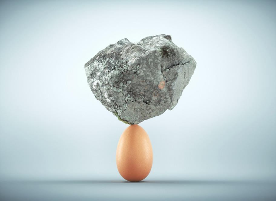 Autofiction Course: a rock balanced on an egg
